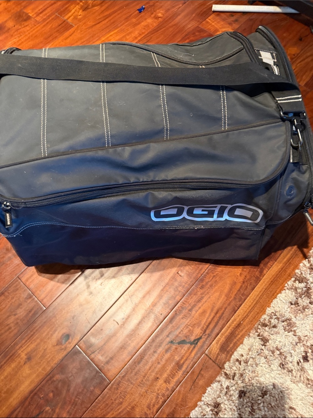 OGIO Black Men’s Travel Duffel with White Logo